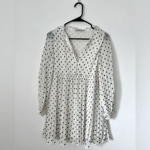 From a boutique in İstanbul, polka-dot white dress, small size